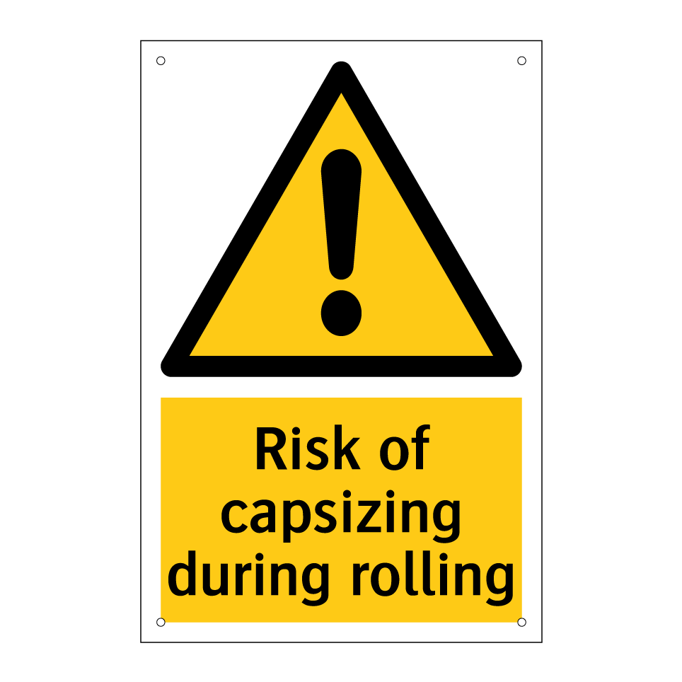 Risk of capsizing during rolling