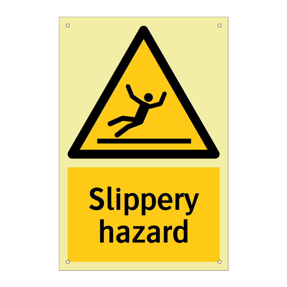 Slippery hazard