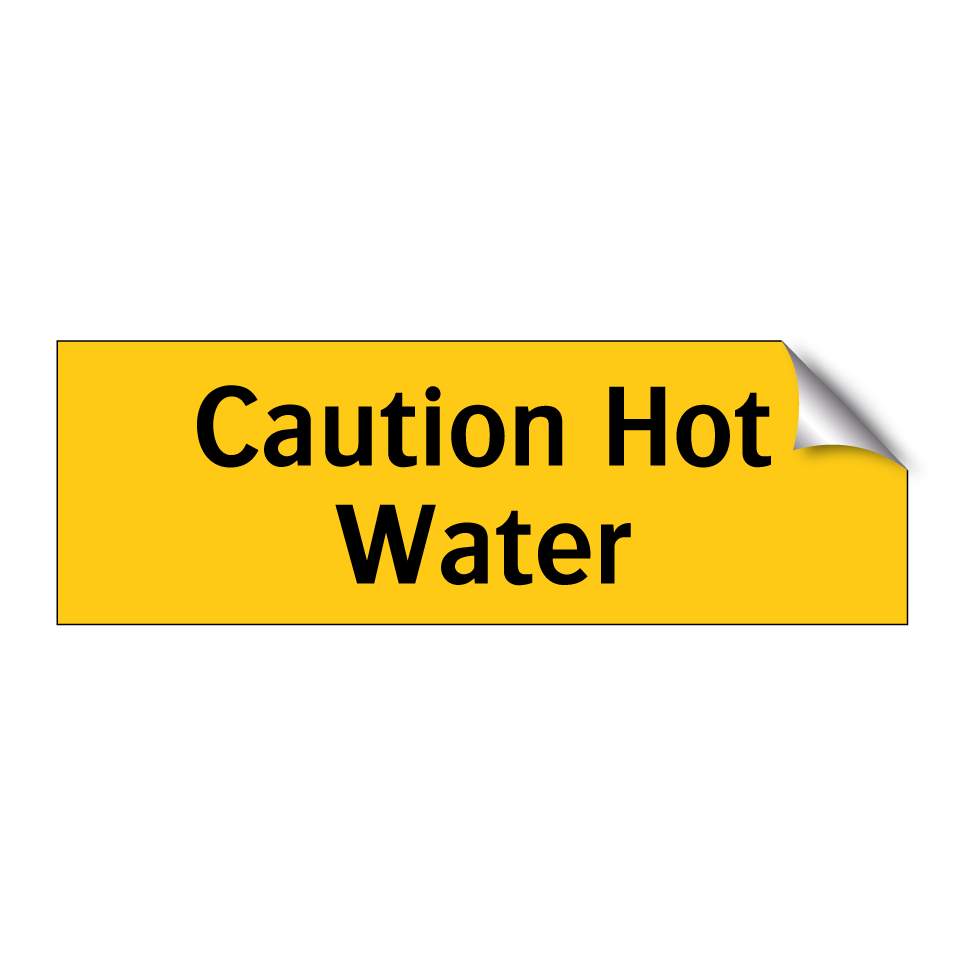 Caution Hot Water