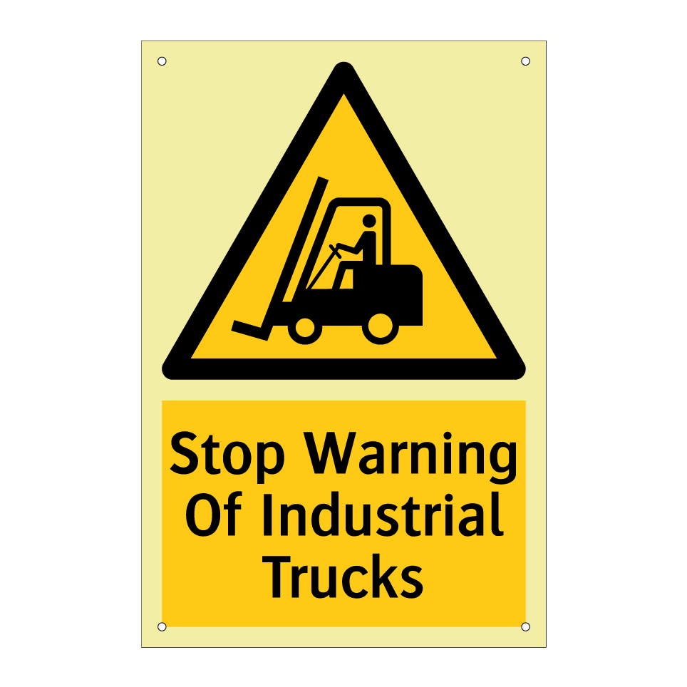 Stop Warning Of Industrial Trucks