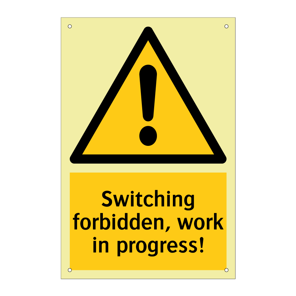 Switching forbidden, work in progress!