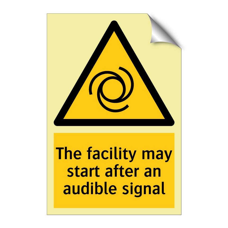 The facility may start after an audible signal