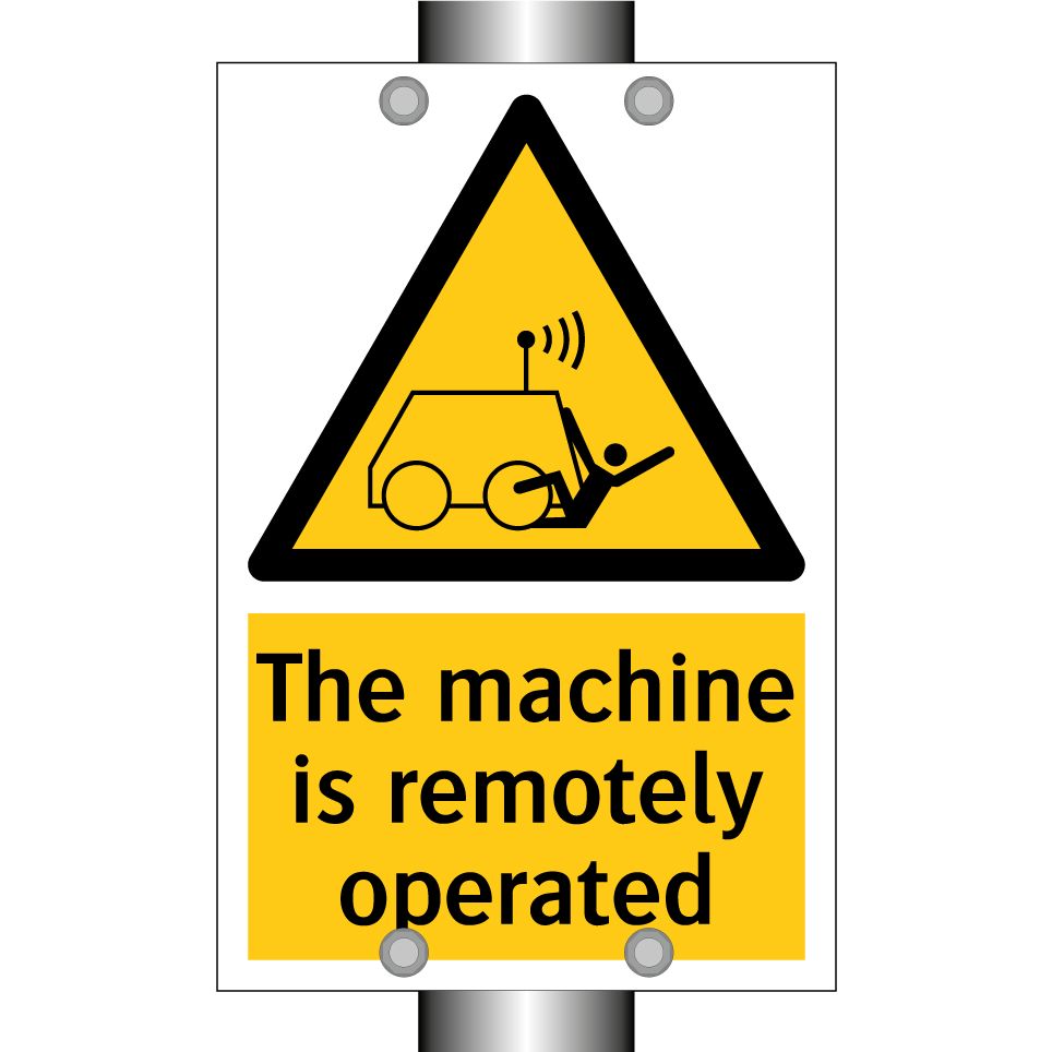 The machine is remotely operated