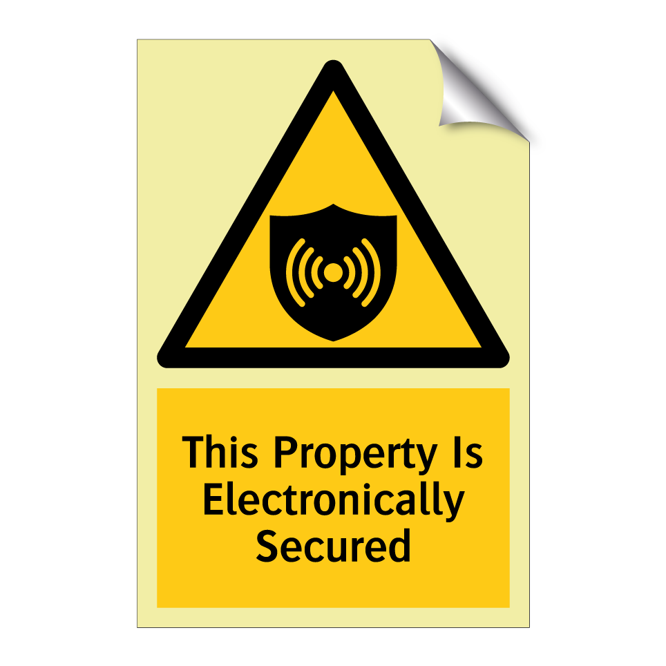 This Property Is Electronically Secured