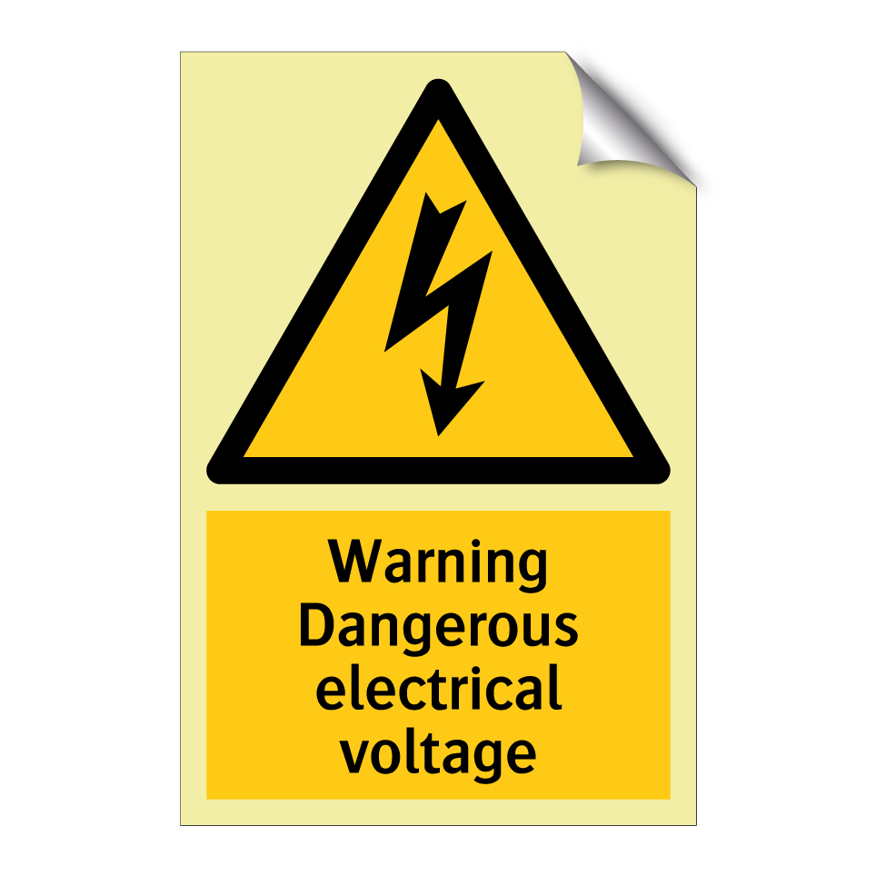 Warning Dangerous electrical voltage