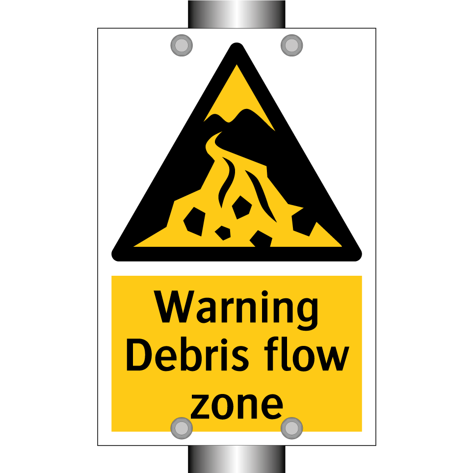 Warning Debris flow zone