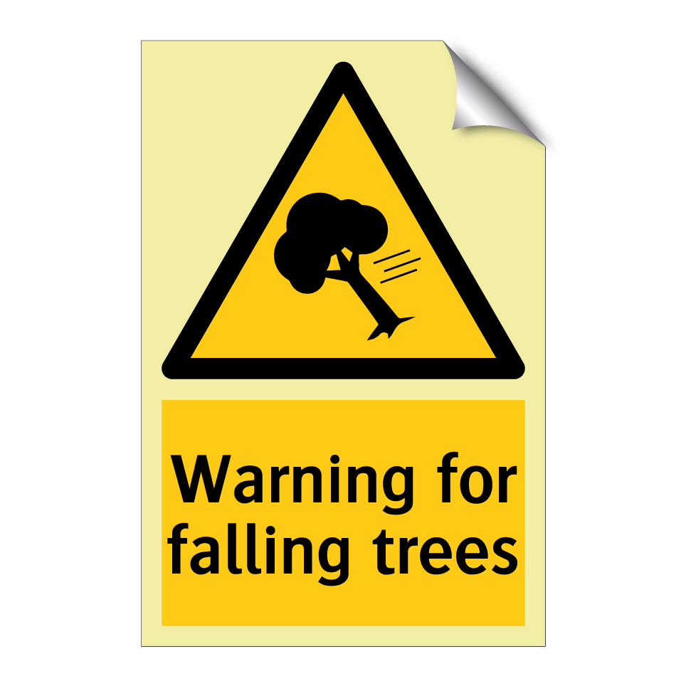 Warning for falling trees