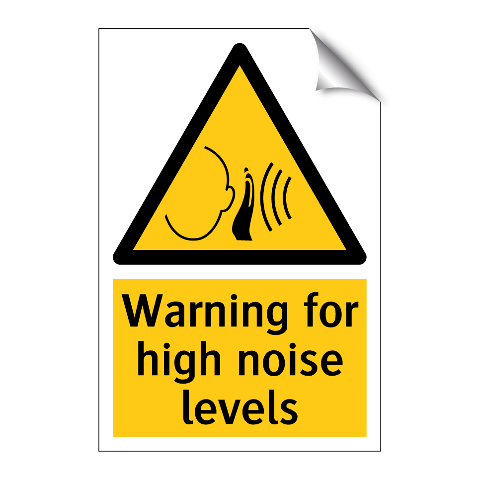 Warning for high noise levels