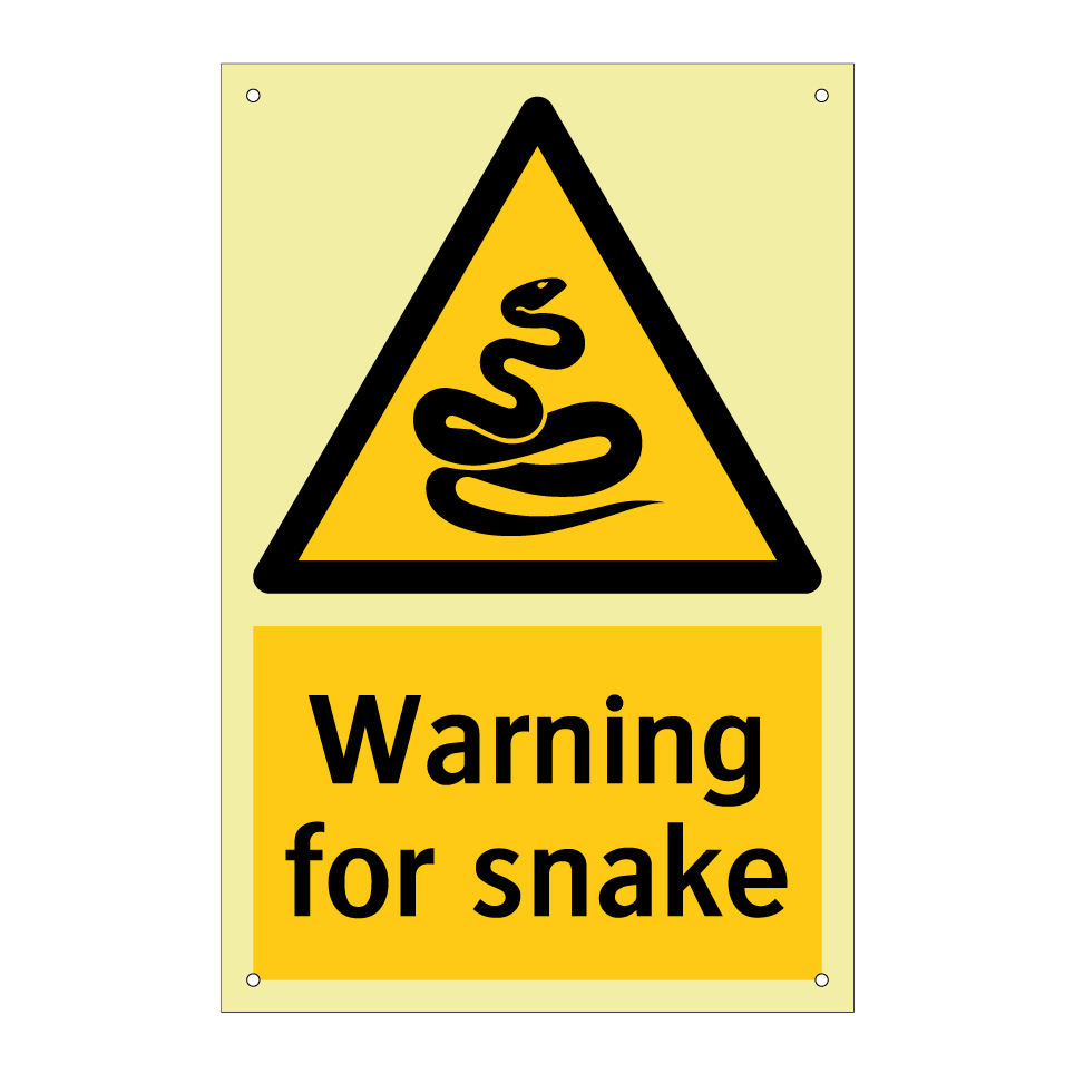 Warning for snake
