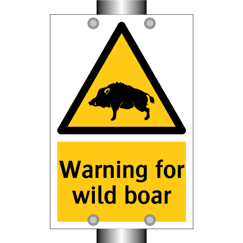 Warning for wild boar