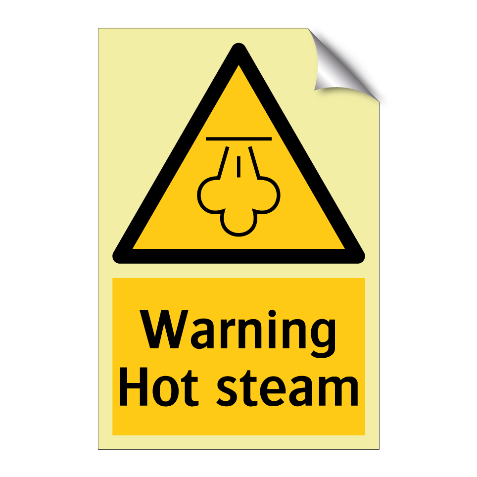 Warning Hot steam