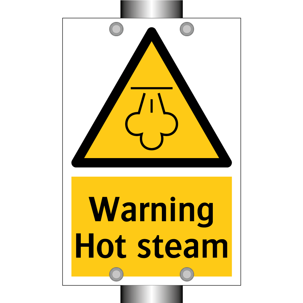 Warning Hot steam