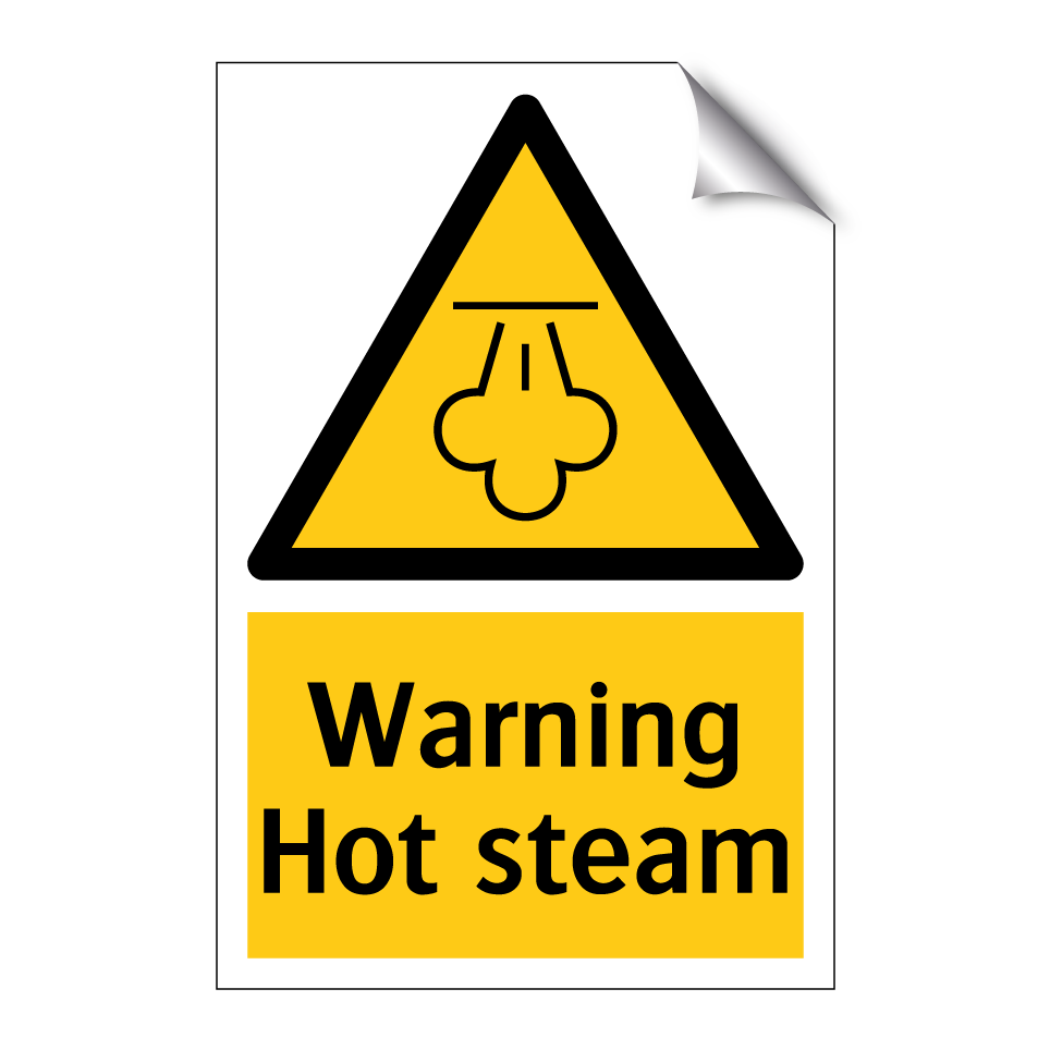 Warning Hot steam