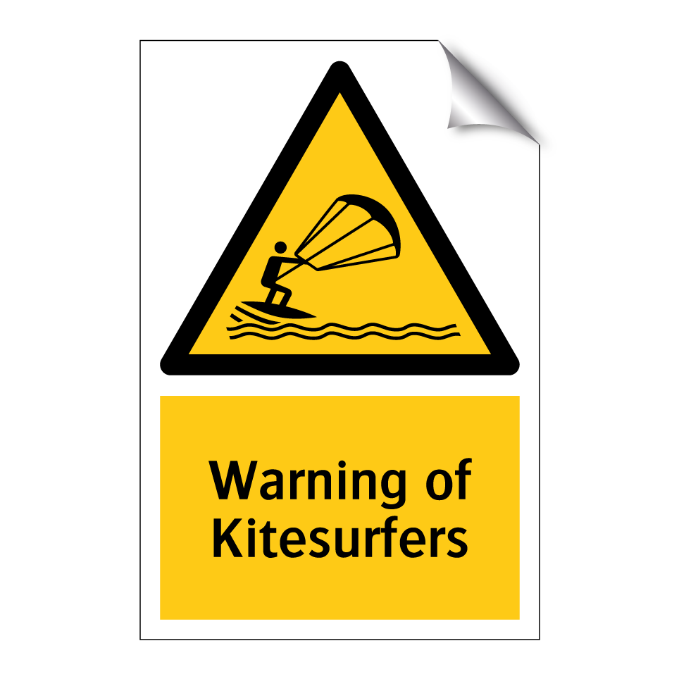 Warning of Kitesurfers