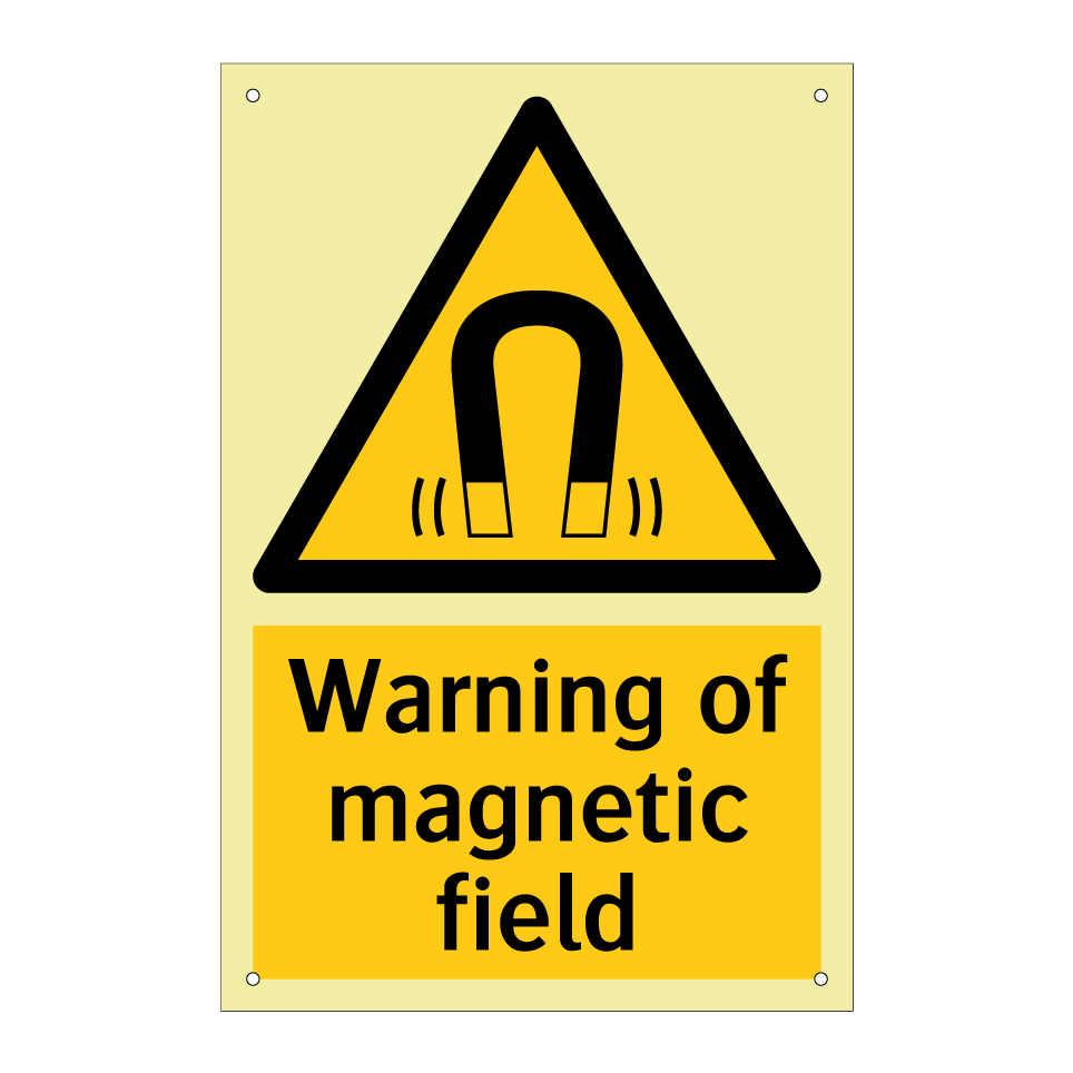 Warning of magnetic field