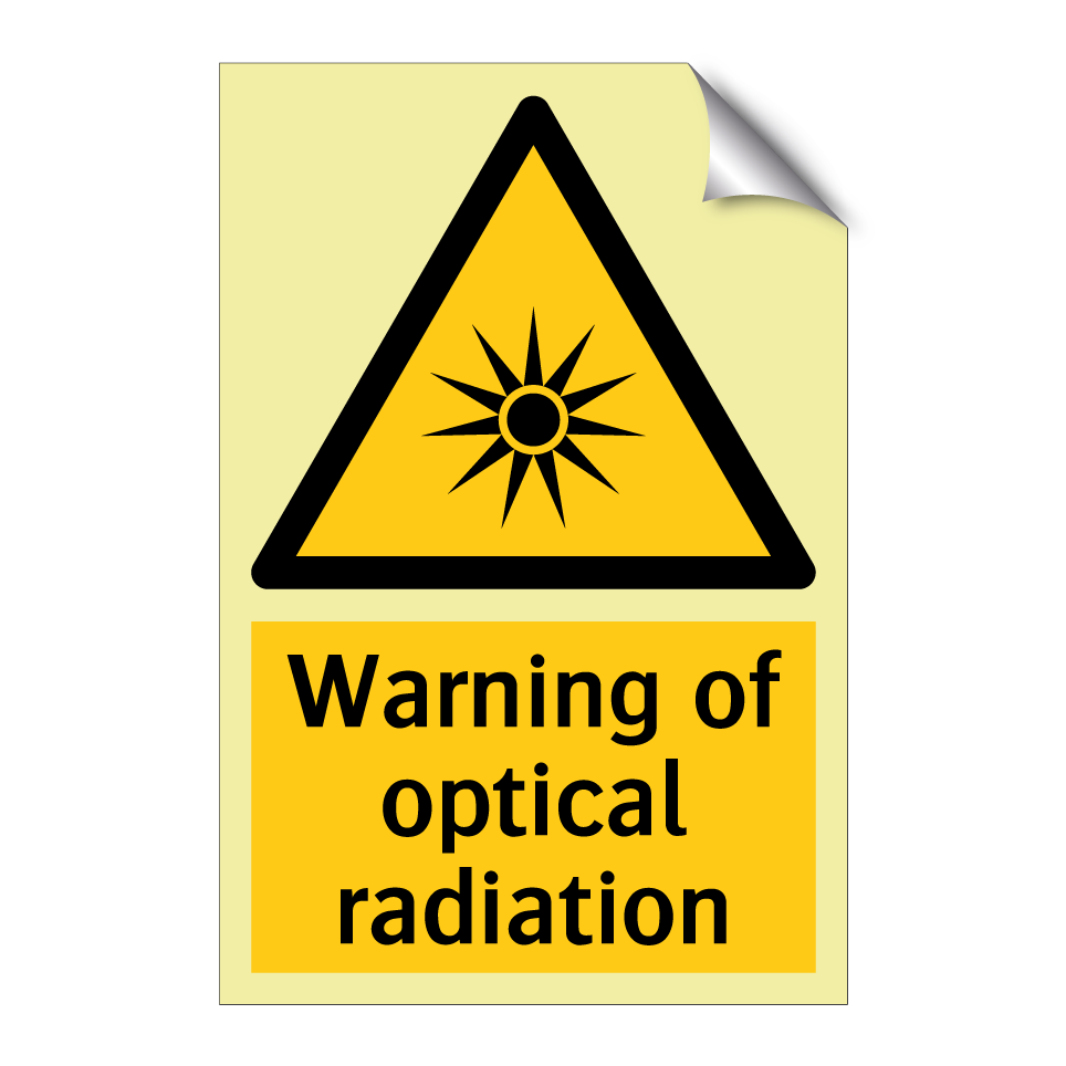 Warning of optical radiation