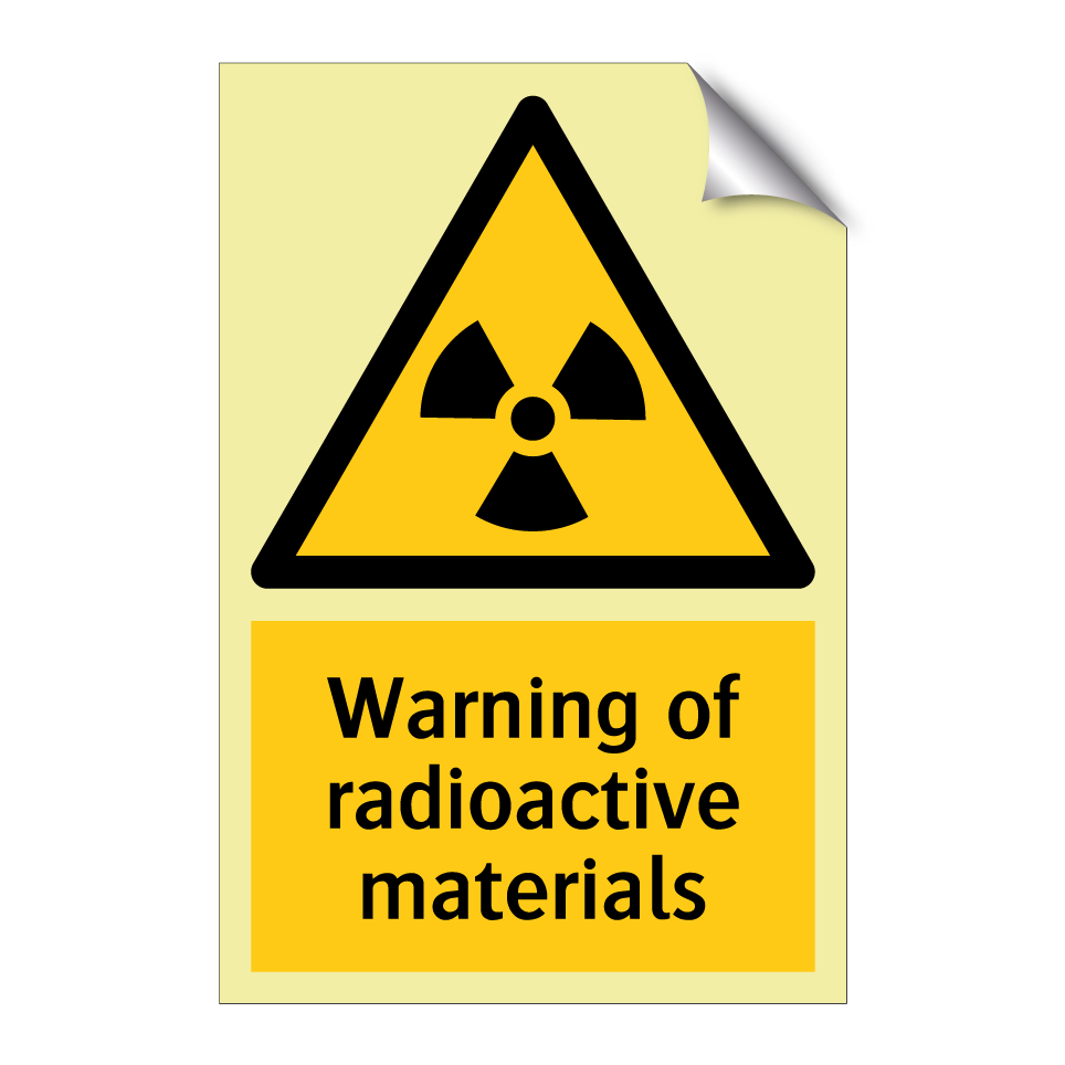 Warning of radioactive materials