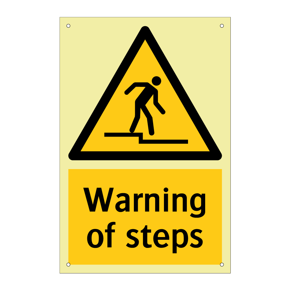 Warning of steps
