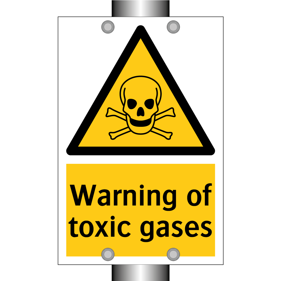 Warning of toxic gases