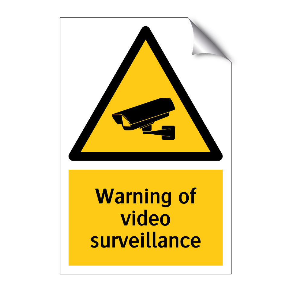 Warning of video surveillance