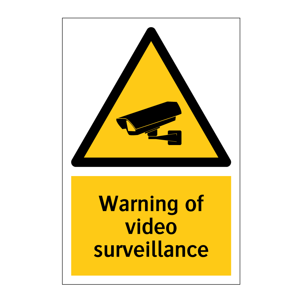 Warning of video surveillance