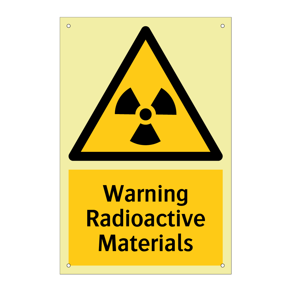 Warning Radioactive Materials