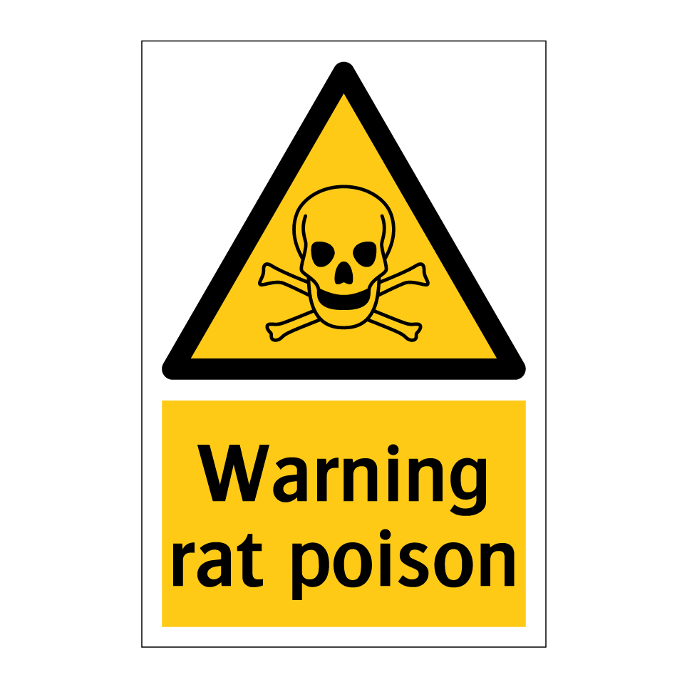 Warning rat poison