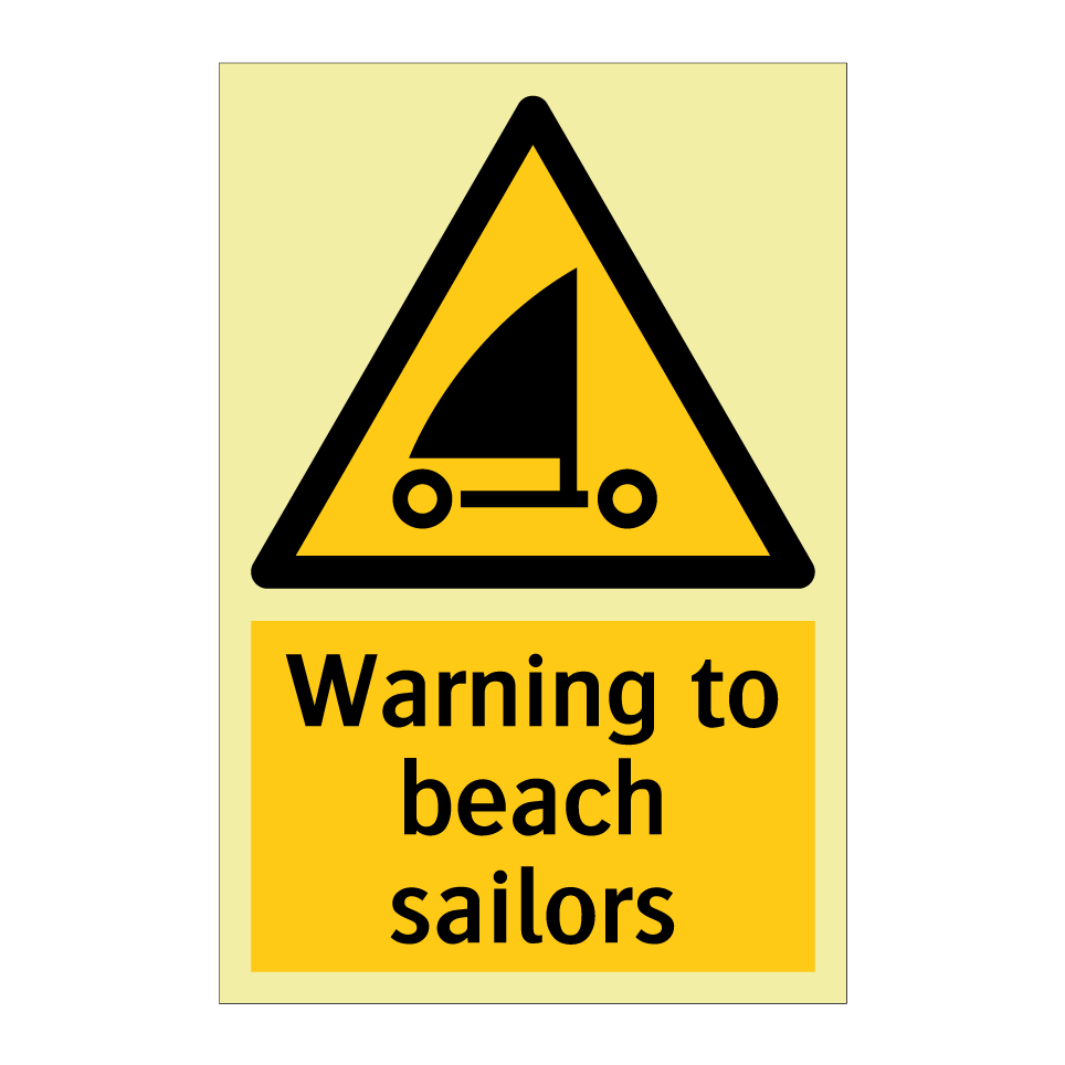 Warning to beach sailors