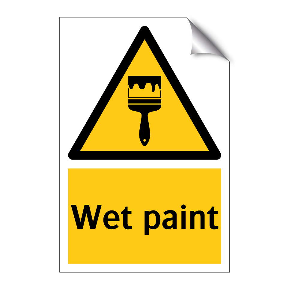 Wet paint