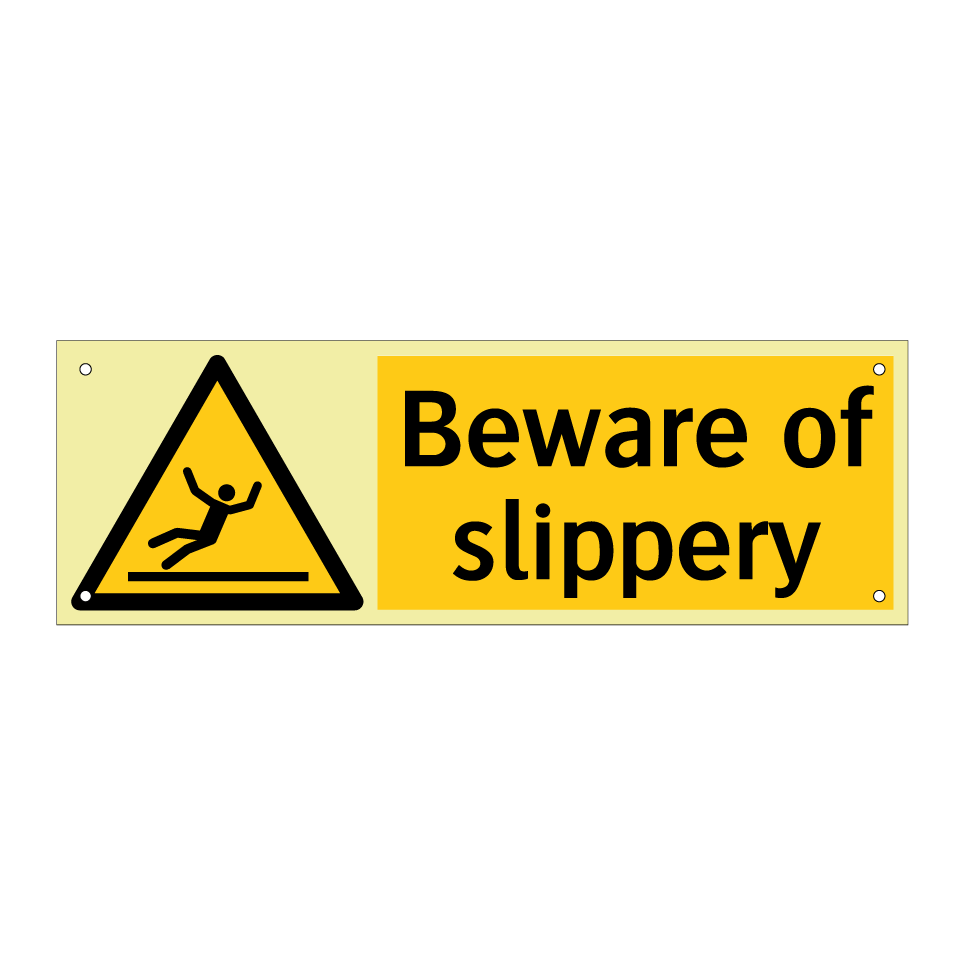 Beware of slippery