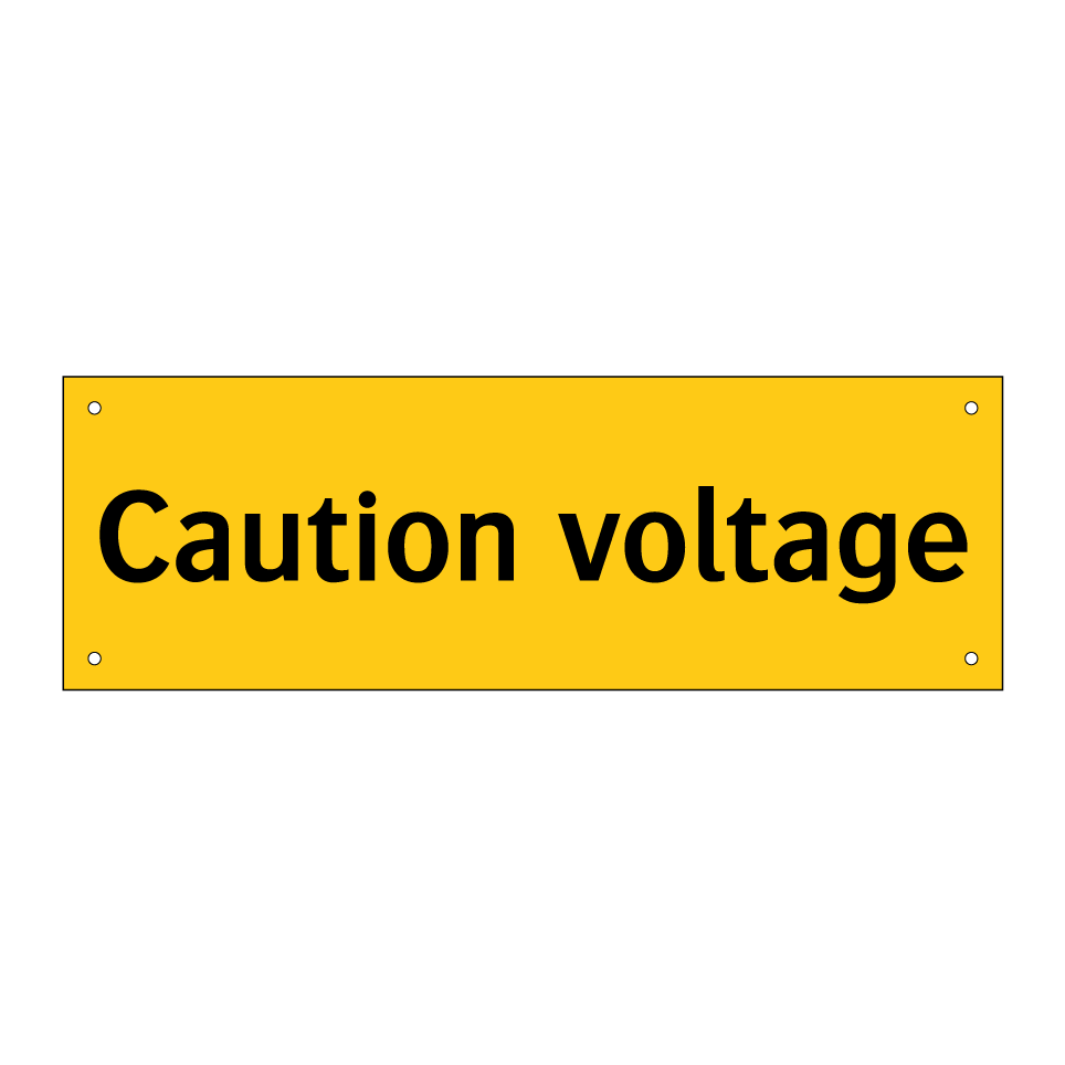 Caution voltage