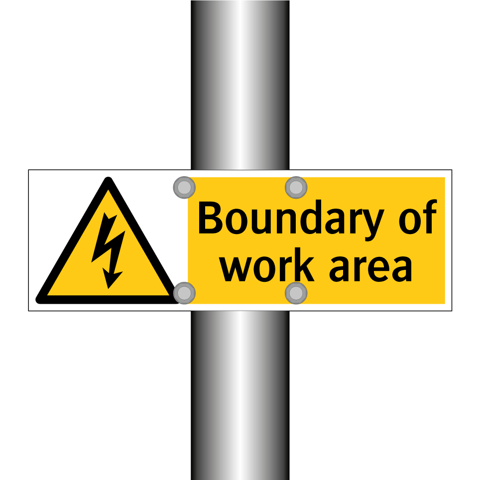 Boundary of work area