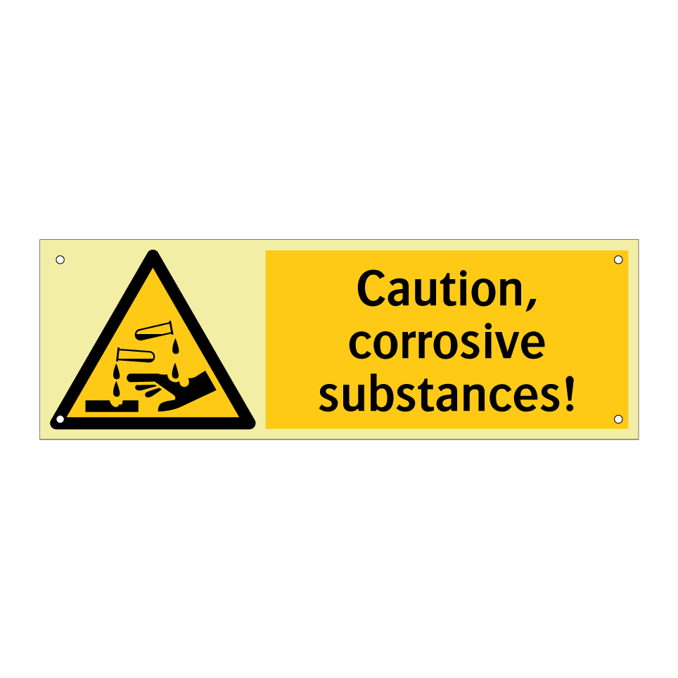 Caution, corrosive substances!