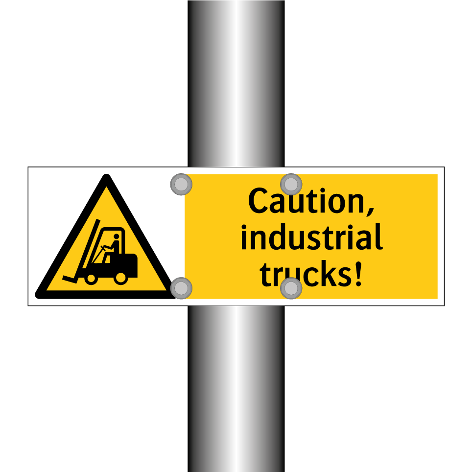 Caution, industrial trucks!