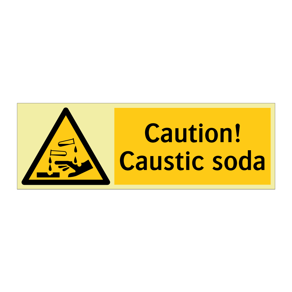 Caution! Caustic soda