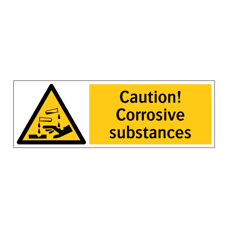 Caution! Corrosive substances