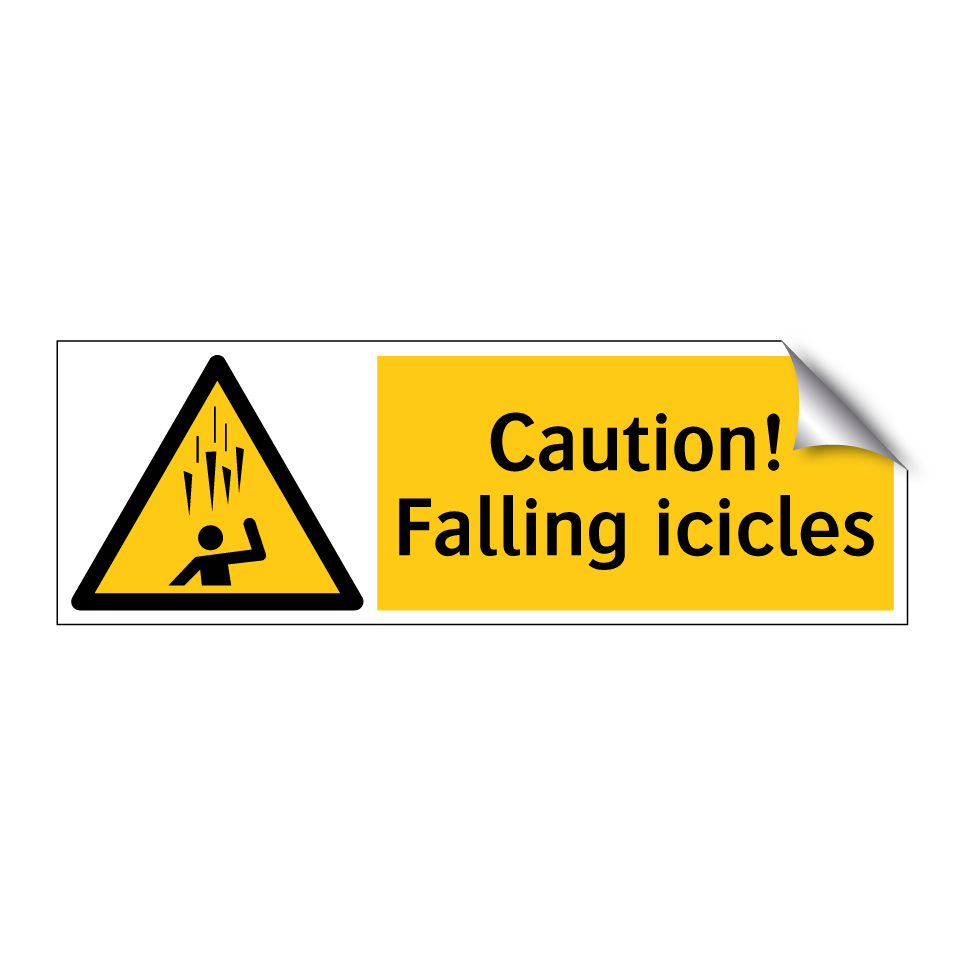 Caution! Falling icicles