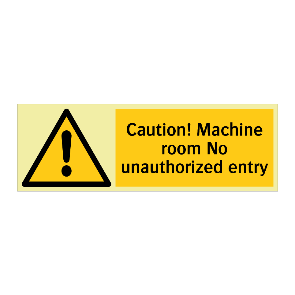 Caution! Machine room No unauthorized entry