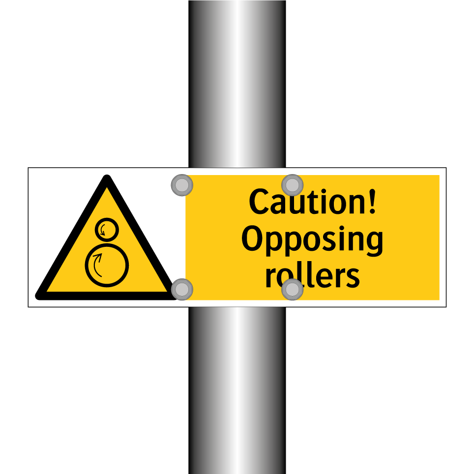 Caution! Opposing rollers