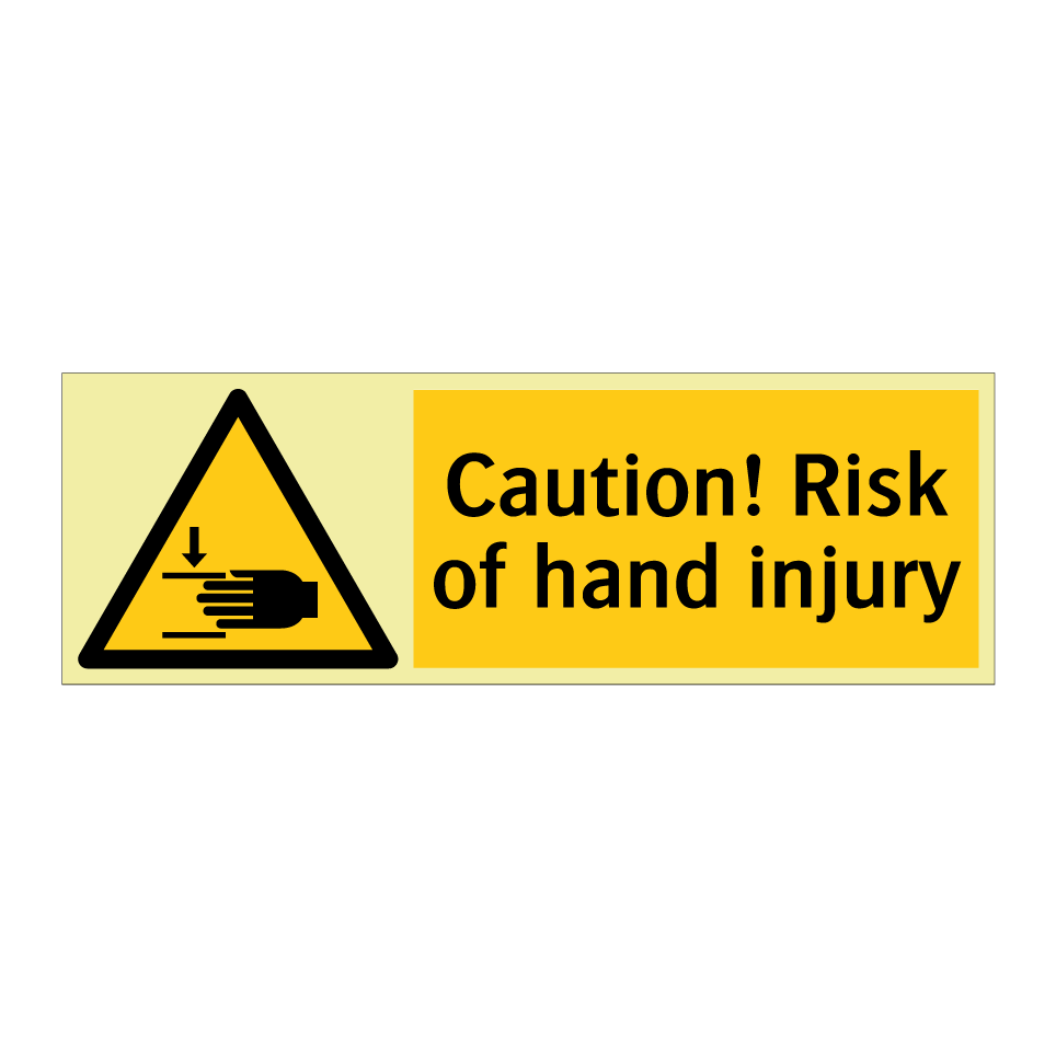 Caution! Risk of hand injury