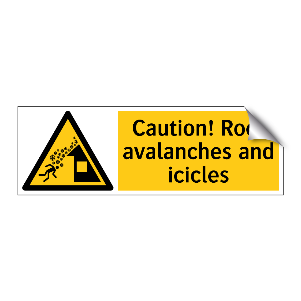 Caution! Roof avalanches and icicles