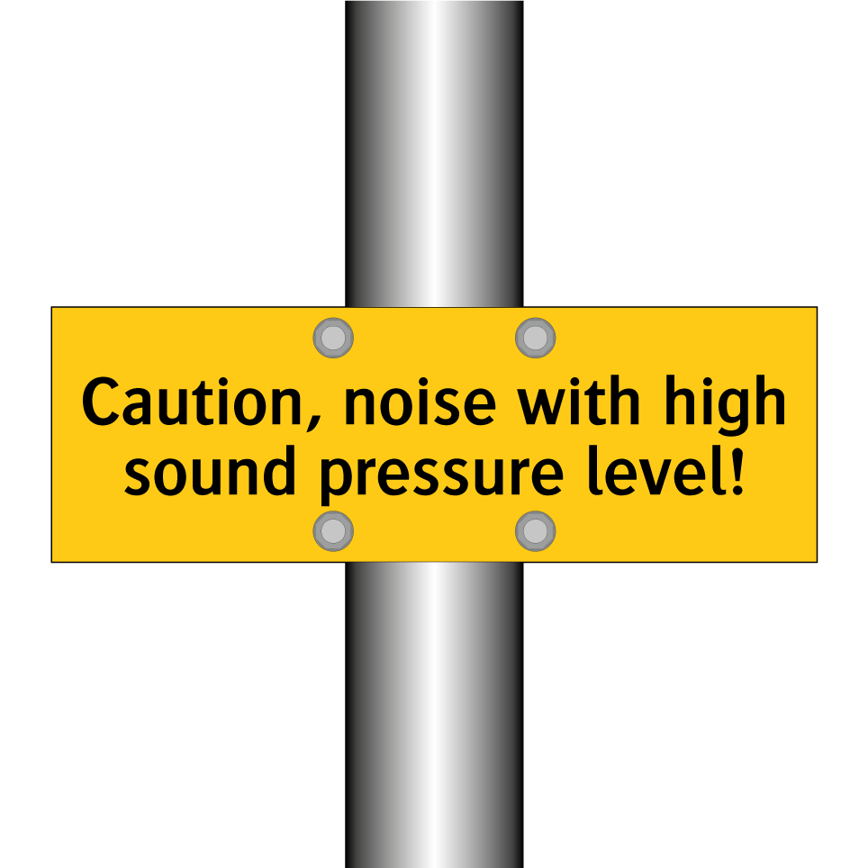 Caution, noise with high sound pressure level!
