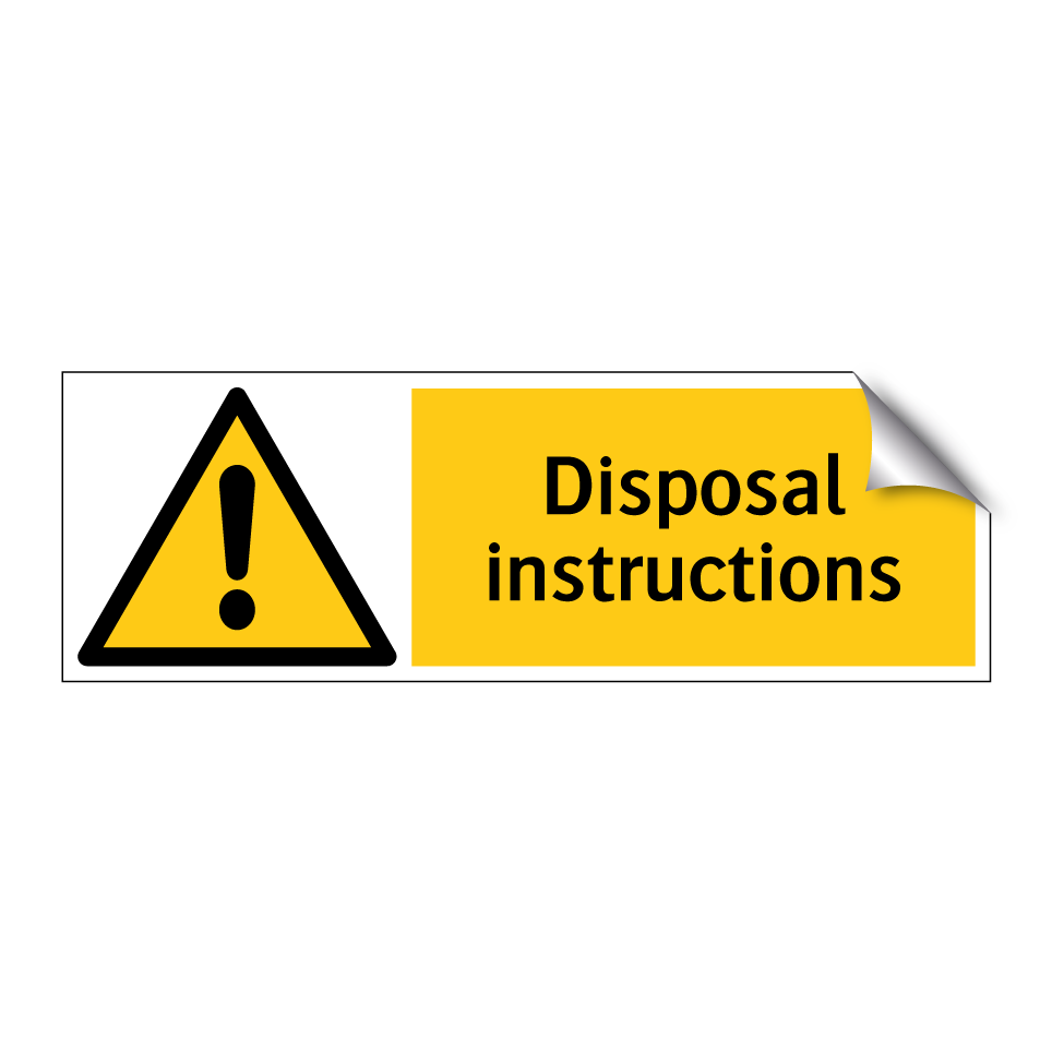 Disposal instructions
