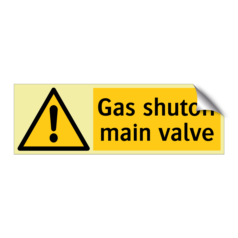 Gas shutoff main valve