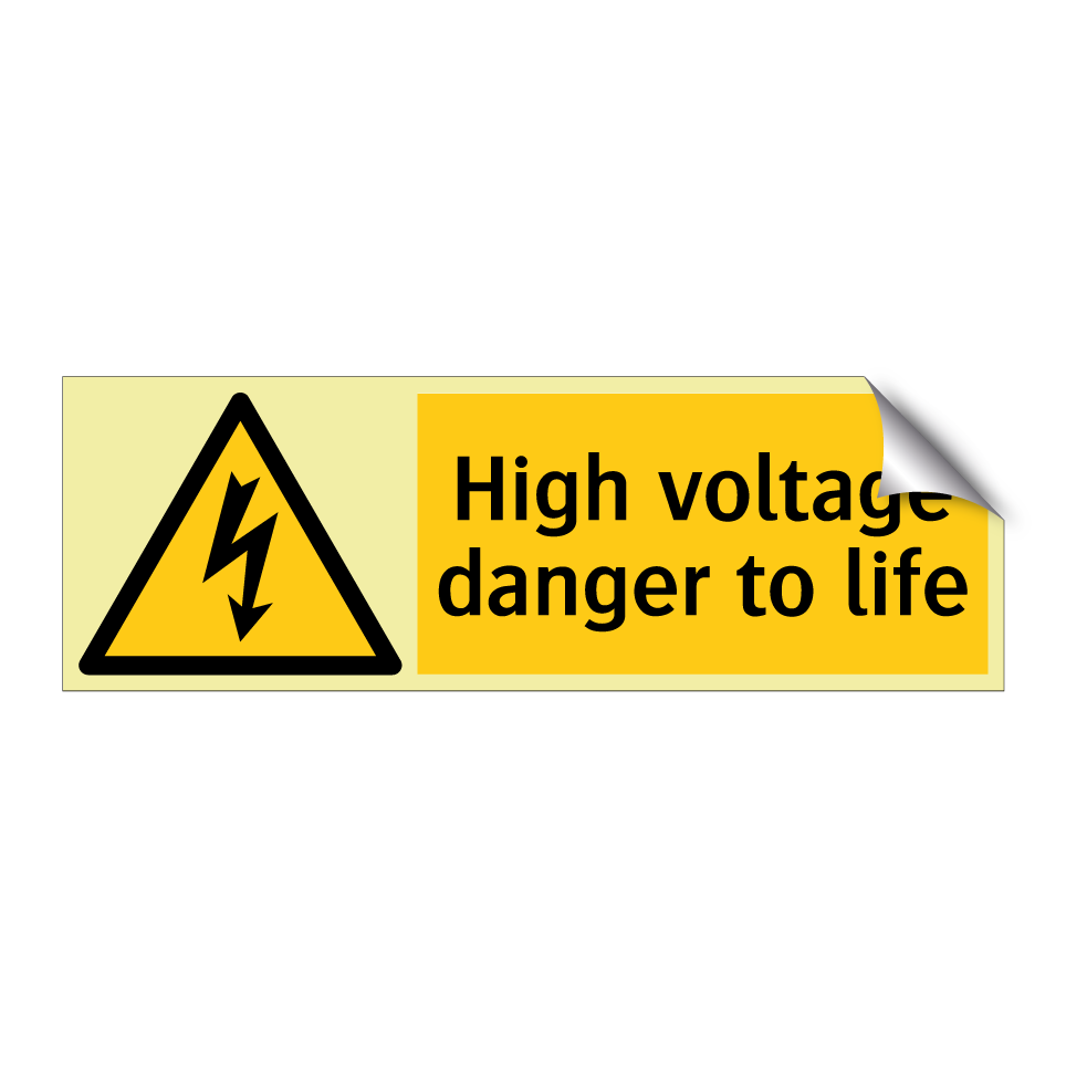 High voltage danger to life