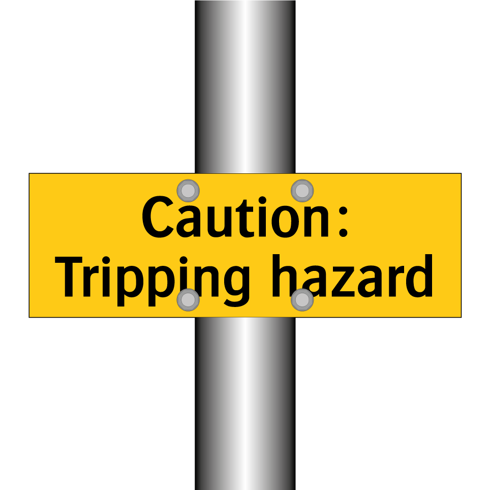 Caution: Tripping hazard