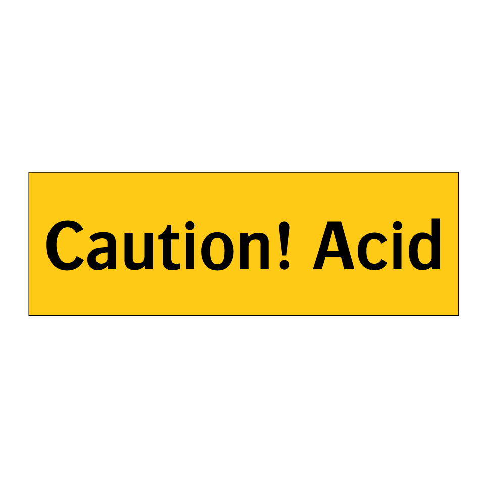 Caution! Acid