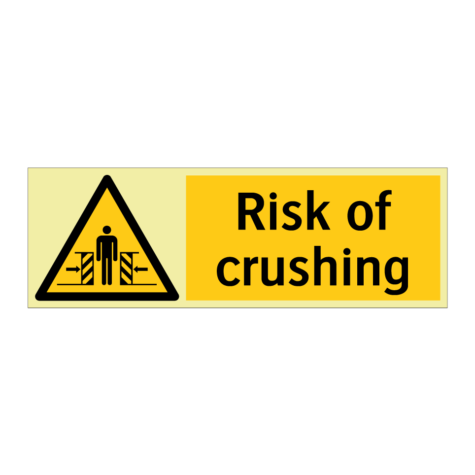 Risk of crushing