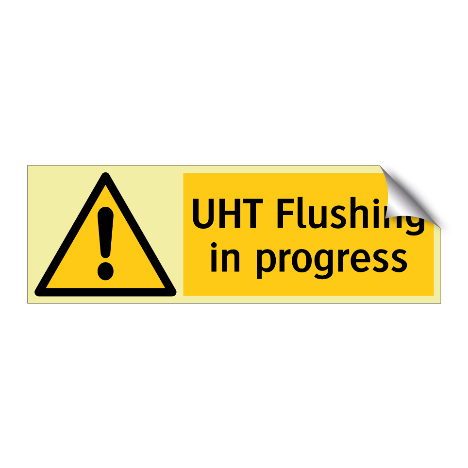UHT Flushing in progress