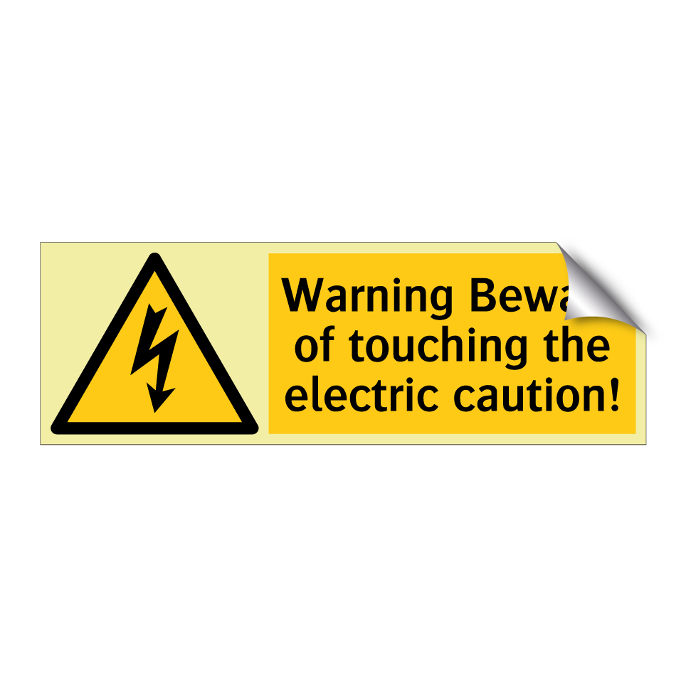 Warning Beware of touching the electric caution!